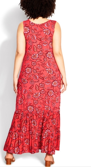 ❤️Evans Frill Hem Floral Print Dress - Picture 3 of 5